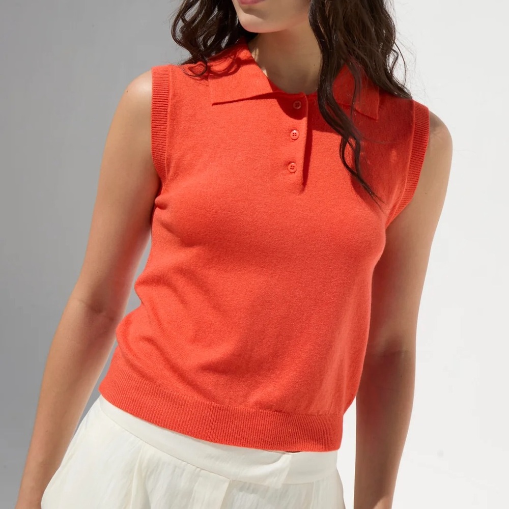 DELUC - CASSIO KNIT TOP - Red